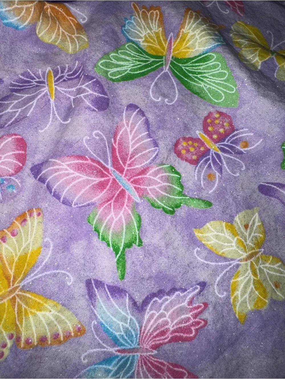 Kids Purple Butterfly Apron with Name Embroidery “Piper”